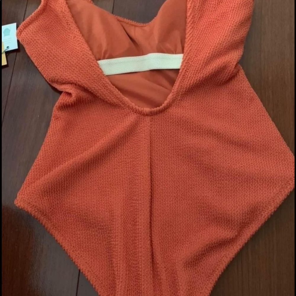 Rust Color One Piece Bathing Suit - Picture 5 of 5